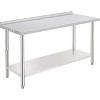 Commercial Stainless Steel Table for Prep & Work, 60 x 24 in Kitchen Food Prep Table with Adjustable Under Shelf and Hooks, for Warehouse,Garage - 2 of 4