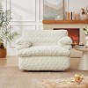 Swivel Corduroy Bean Bag Chair for Adults with Armrests, Oversized Memory Foam Floor Sofa for Living Room, Bedroom or Game Room–The Pop Home - 2 of 4