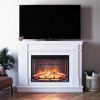 Ameriwood Home Elmcroft Mantel Electric Fireplace TV Stand for TVs up to 65", White - 2 of 4