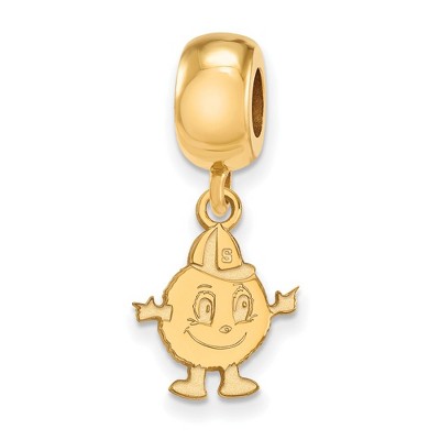 Black Bow Jewelry 14k Yellow Gold Plated Sterling Silver Syracuse Oranges NCAA Bead Charm