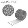 Unique Bargains Self-Adhesive DIY Crafts Decorations Crystal Rhinestone Diamond Ribbon 3 Rolls - 3 of 4