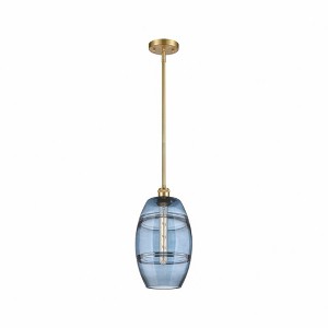 Vaz - 1 Light Stem Hung Mini Pendant In Industrial Style-9.88 Inches Tall and 8 Inches Wide - 1 of 1