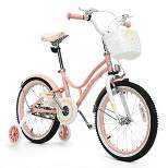 Costway 18'' Kids Bike Toddlers Adjustable Freestyle Bicycle w/ Training Wheels