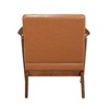 NicBex Accent Chair Solid Rubberwood Frame Modern Leather Lounge Chair Reading Chair Comfy Chair for Living Room - 3 of 4