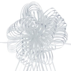 Unique Bargains Bright Metallic Gift Wrapping Large Pull Bow Ribbon for Wedding 5 Pcs - 1 of 4