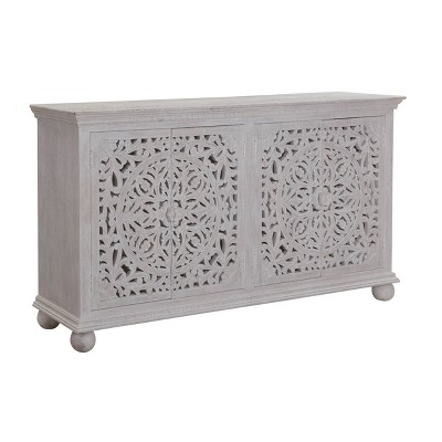 Bree Coastal 4 Door Sideboard White - Treasure Trove Accents