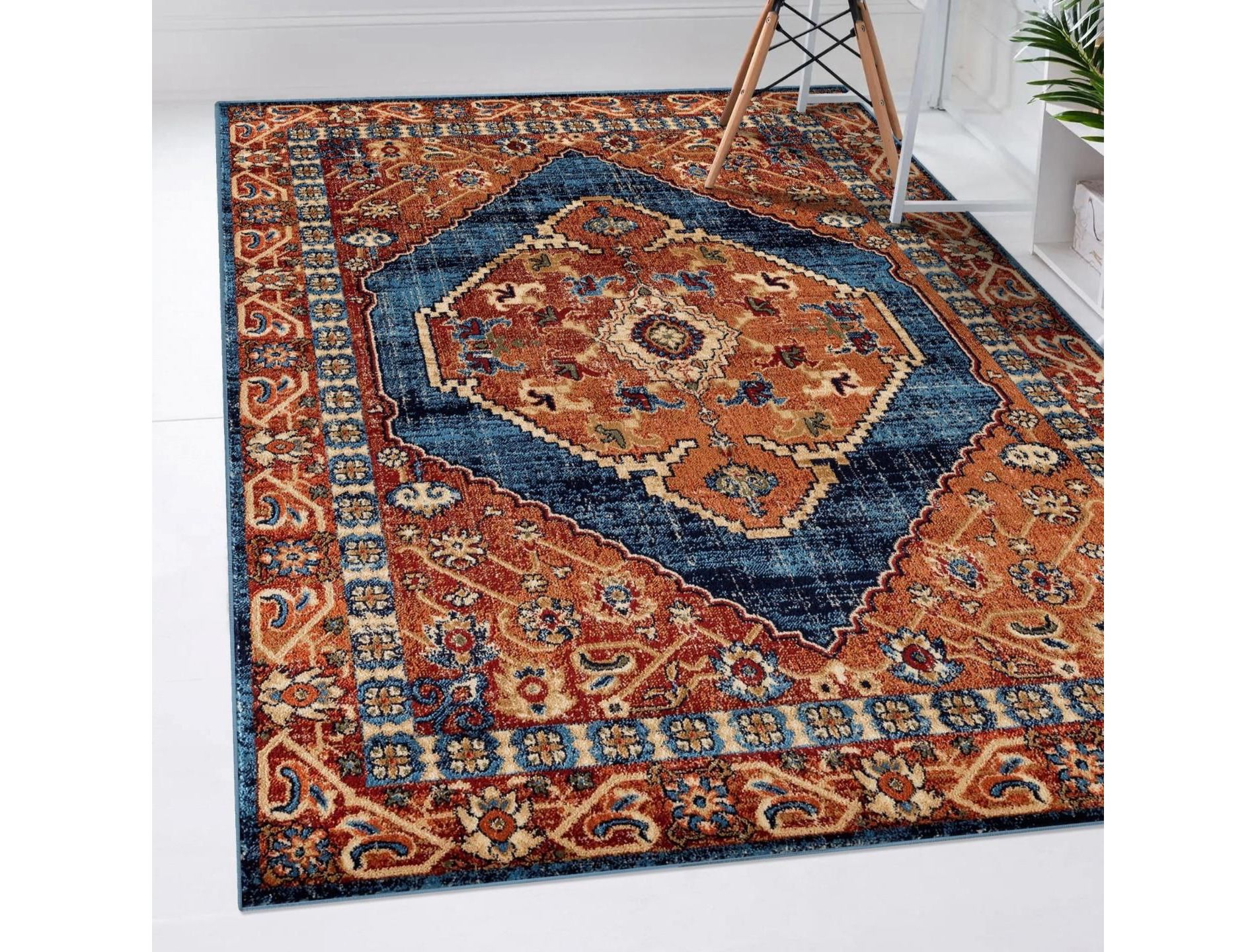 Luxe Weavers Southwestern Medallion Indoor Red 5x7 Area Rug , 5'2.4"x7'2"