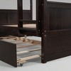 Full Over Full Bunk Bed with Twin Trundle, Convertible Design, Solid Wood Frame, No Box Spring Required - 4 of 4