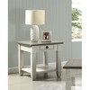 Anybear Rosy Brown and Antique White Finish 1pc End Table with Drawer - 3 of 3