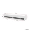 Syemin TV Stands and Consoles Modern Warm White TV Cabinet for 80 Inch TV Stands for Living Room Bedroom, White, 70.87"*15.75"*11.81" - 3 of 4