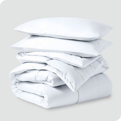 Full White Down Alternative Microfiber Comforter Set