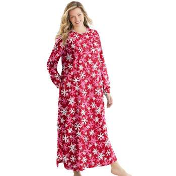 Dreams & Co. Women's Plus Size Cotton Flannel Lounger