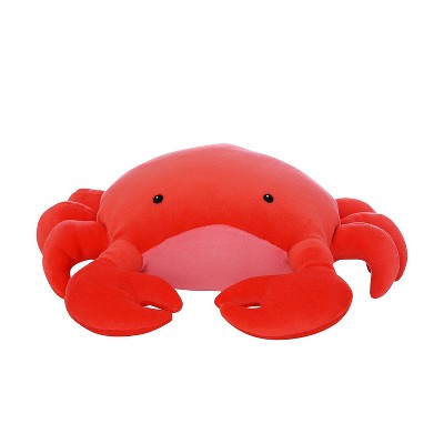 Manhattan Toy Crabby Abby Velveteen Sea Life Toy Crab Stuffed Animal, 12"