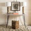 Jefferson Stool Accent Table - Light Oak/Black - Safavieh. - 3 of 4