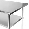 GRIDMANN Stainless Steel Table with 4 Casters (Wheels), NSF Commercial Kitchen Work & Prep Table - 3 of 4