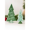 Ceramic Christmas Sentiment Pine Tree (Set of 4) - 2 of 3