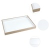 Unique Bargains PU Leather Jewelry Organizer Tray with Removable Dividers for Drawers Inserts - 2 of 4