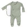 Bonsie Skin to Skin Babywear - Footie - Avocado - 2 of 4