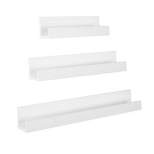 3pc Levie Wooden Picture Ledge Wall Shelf Set - Kate & Laurel All Things Decor