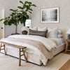 Tempaper & Co. 56 sq ft Textured Check Peel and Stick Wallpaper by Pure Salt Beige - 4 of 4