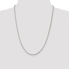 Black Bow Jewelry 2mm Sterling Silver Diamond Cut Solid Square Franco Chain Necklace - 2 of 4