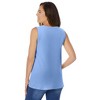 Woman Within Plus Size Perfect Sleeveless Shirred V-Neck Tunic - 3 of 4