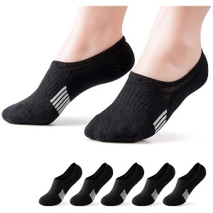 No Show Ankle Socks for Women - 5-Pairs Cushioned & Breathable for Running & Casual Wear - 1 of 1