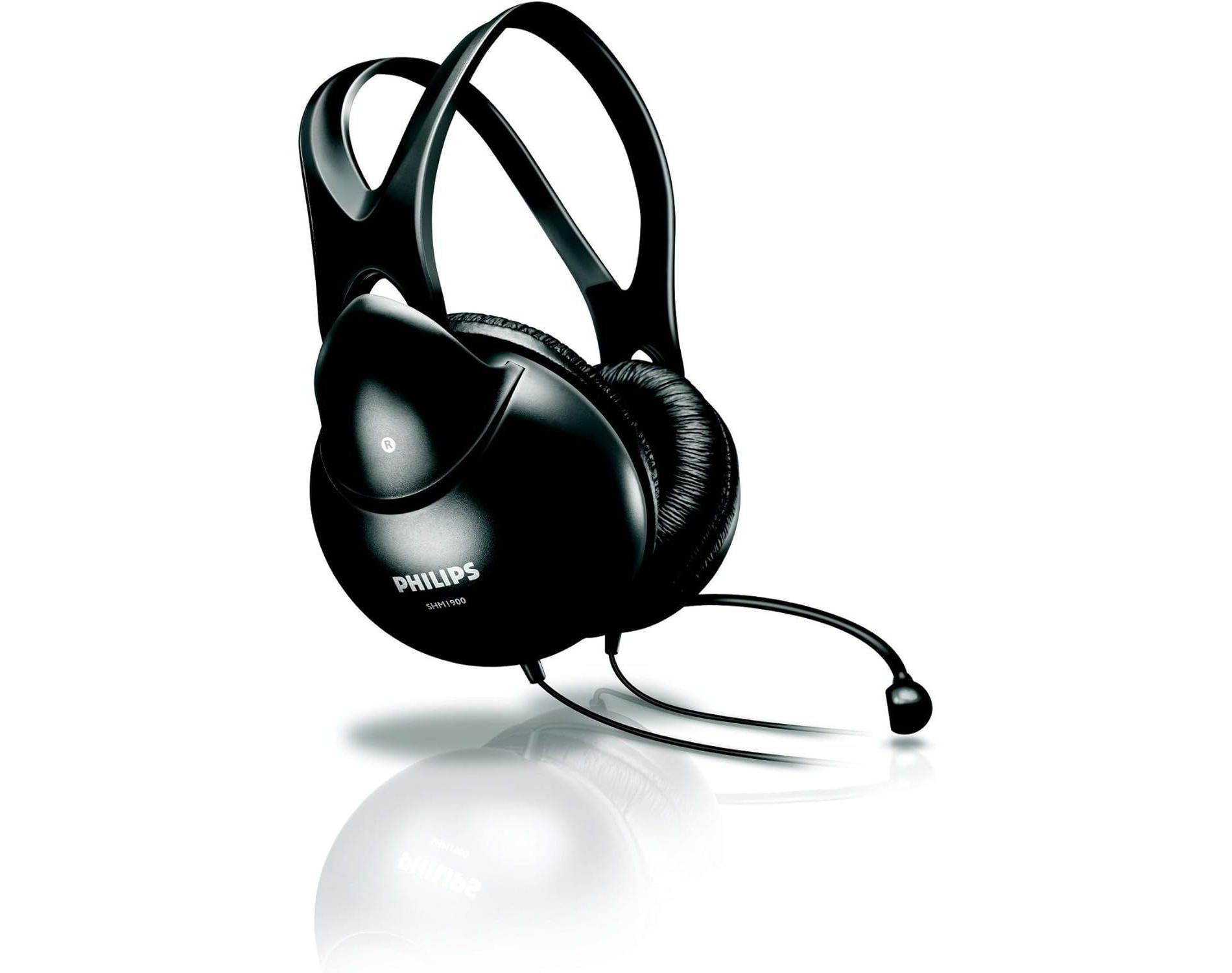 PHILIPS Wired PC Headset with Microphone  High-Quality Sound, Noise-Canceling Mic, In-Line Controls, 3.5mm for Gaming and Work