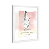 Wynwood Studio 15" x 21" Maggie P Chang - Origami Rabbit Pink Yellow Typography and Quotes Framed Art Print : Modern Inspirational Wall Decor - 2 of 4