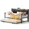 Aheaplus Daybed with Trundle and Charging Station - 4 of 4