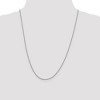 Black Bow Jewelry 1mm 14k White Gold Solid Square Wheat Chain Necklace - 2 of 4