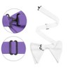 INSPIRE CHIC Men's Solid Color Satin Large Bow Tie 1 Pcs - 2 of 4