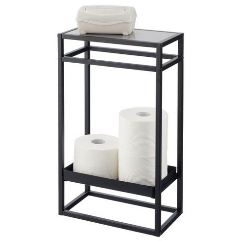 Freestanding Toilet Paper Holder for Large and Extra Large Rolls