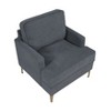 NicBex 1pc Accent Chair Chenille Upholstery Metal Legs Lounge Chair Reading Chair Comfy Chair Arm Chair Furniture for Living Room - 3 of 4
