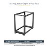 StarTech 18U Open Frame Rack 4 Post 22 to 40" 4POSTRACK18U - 2 of 4