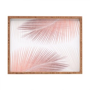 Gale Switzer Palm Leaf Synchronicity 18" x 14" Large Rectangular Bamboo Tray - Deny Designs - 1 of 2