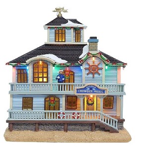 Carole Towne Cara's Chowder House Lighted Christmas Village Scene #5968055 - 1 of 4
