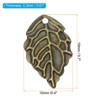 Unique Bargains Metal Bulk Leaf Pendants for Jewelry Making Bracelet Necklace 50 Pcs - 3 of 4