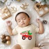 The Juniper Shop Christmas Dino Truck Baby Bodysuit - 2 of 3
