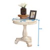 UPHA 26-inch Round Wooden Pedestal Side Table - 2 of 4