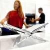 Large Clear Acrylic Book Stand 12.5"x9.5"x5.5”, Book Holder for Display & Reading Cookbooks, Art Books, Magazines - 3 of 4