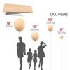PartyWoo Balloons Nude Boho Apricot Beige 18 12 10 5 Inch 100 pcs - 2 of 4