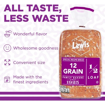 Lewis Bake Shop 12 Grain Bread - 12oz