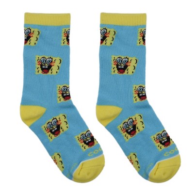 Cool Socks, Spongebob Squarepants, Funny Novelty Socks, Large