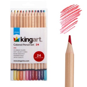 KINGART Colored Pencils 24 Colors - 1 of 4