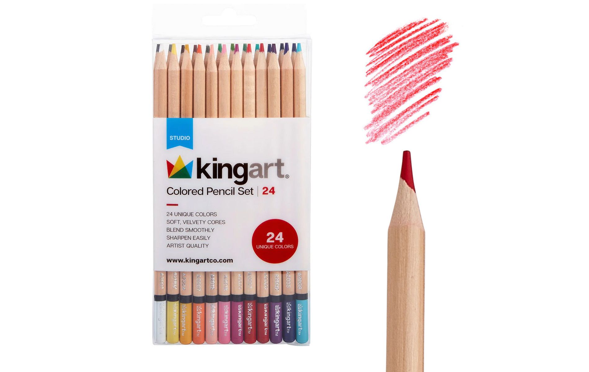 KINGART Colored Pencils 24 Colors