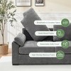 Whizmax Couches for Living Room,2 Seater Chenille Recliner Sofa Mid-Century Modern Sofa Couch with Space Spring Cushion and Solid Wood Frame - 3 of 4