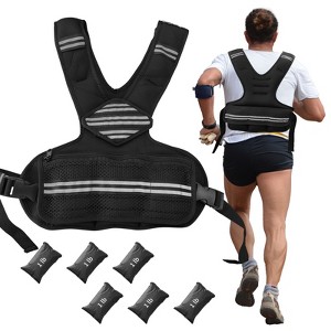 Adjustable Weight Vest for Men and Women,Neoprene Workout Vest for Running, Walking, Gym Training - 1 of 4