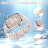 HTUTWOO Sport Bands For Apple Watch Band 40mm 41mm 38mm 44mm 45mm 46mm 42mm ,Cute Silicone Strap For Apple Watch Series 10 9 8 7 6 5 4 3 - 3 of 4