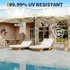COZONY 15FT Double-Sided Patio Umbrella with Base, Outdoor Large Market Umbrella with Crank, UV-Proof Rectangle Shade for Garden, Pool - 3 of 4